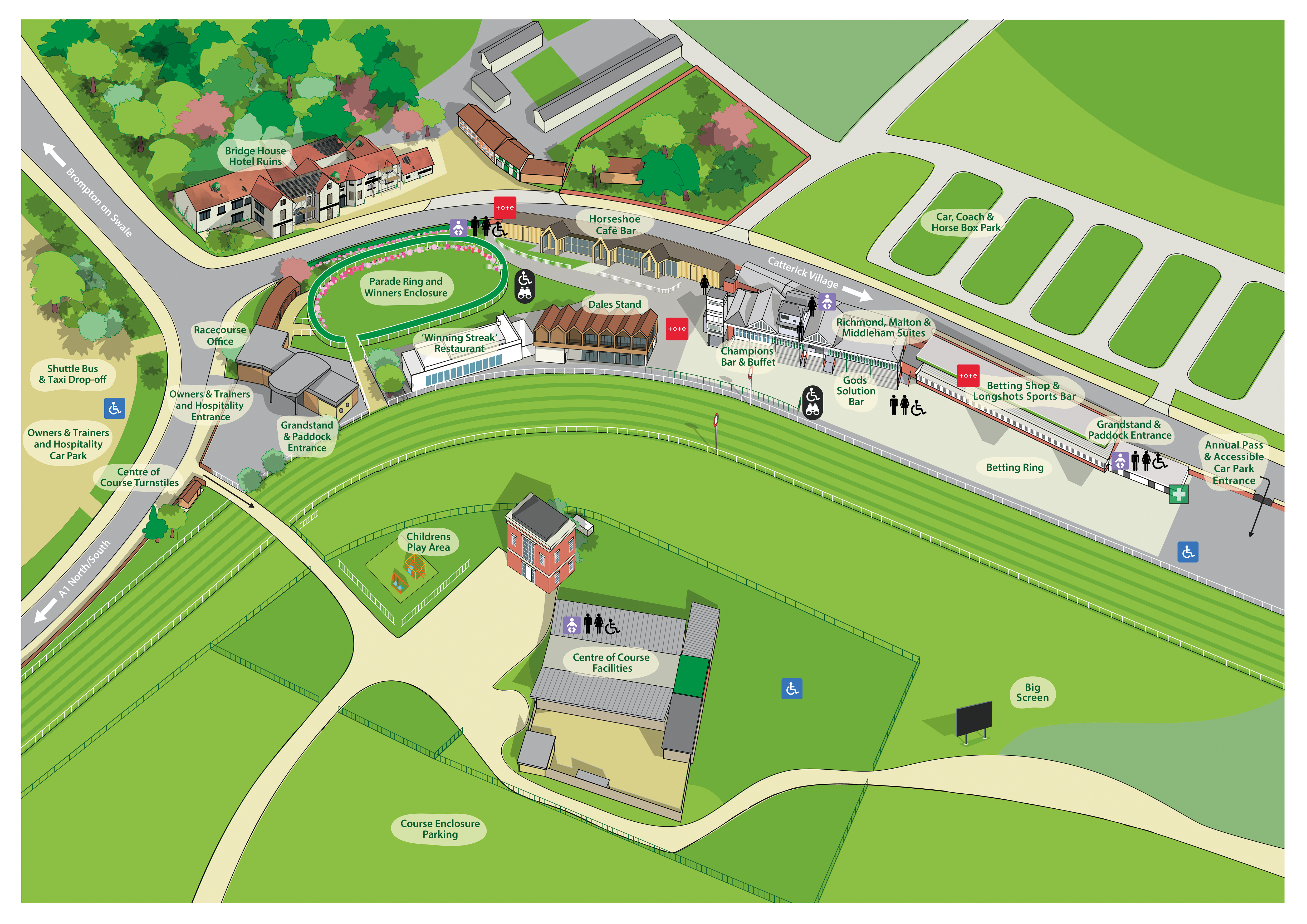 Racecourse map